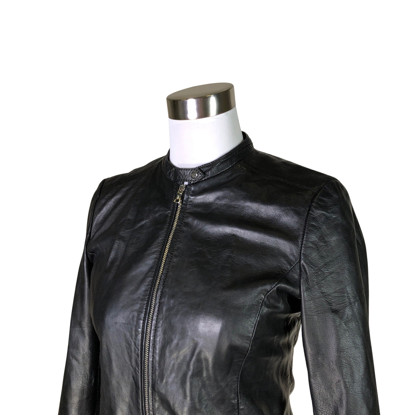 Unisex Massimo Dutti - Nahkatakki, koko 36 - (3)