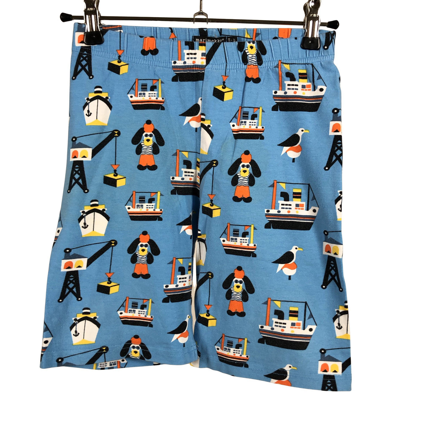 Unisex Marimekko - Trikotaažist lühikesed püksid, suurus 110 - 116 - Sinine (1)