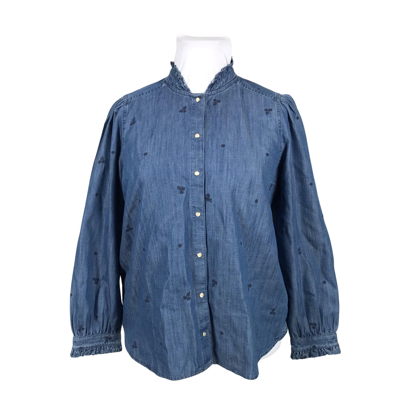 Unisex Per Una by Marks & Spencer - Teksasärk, suurus 42 - Sinine (1)