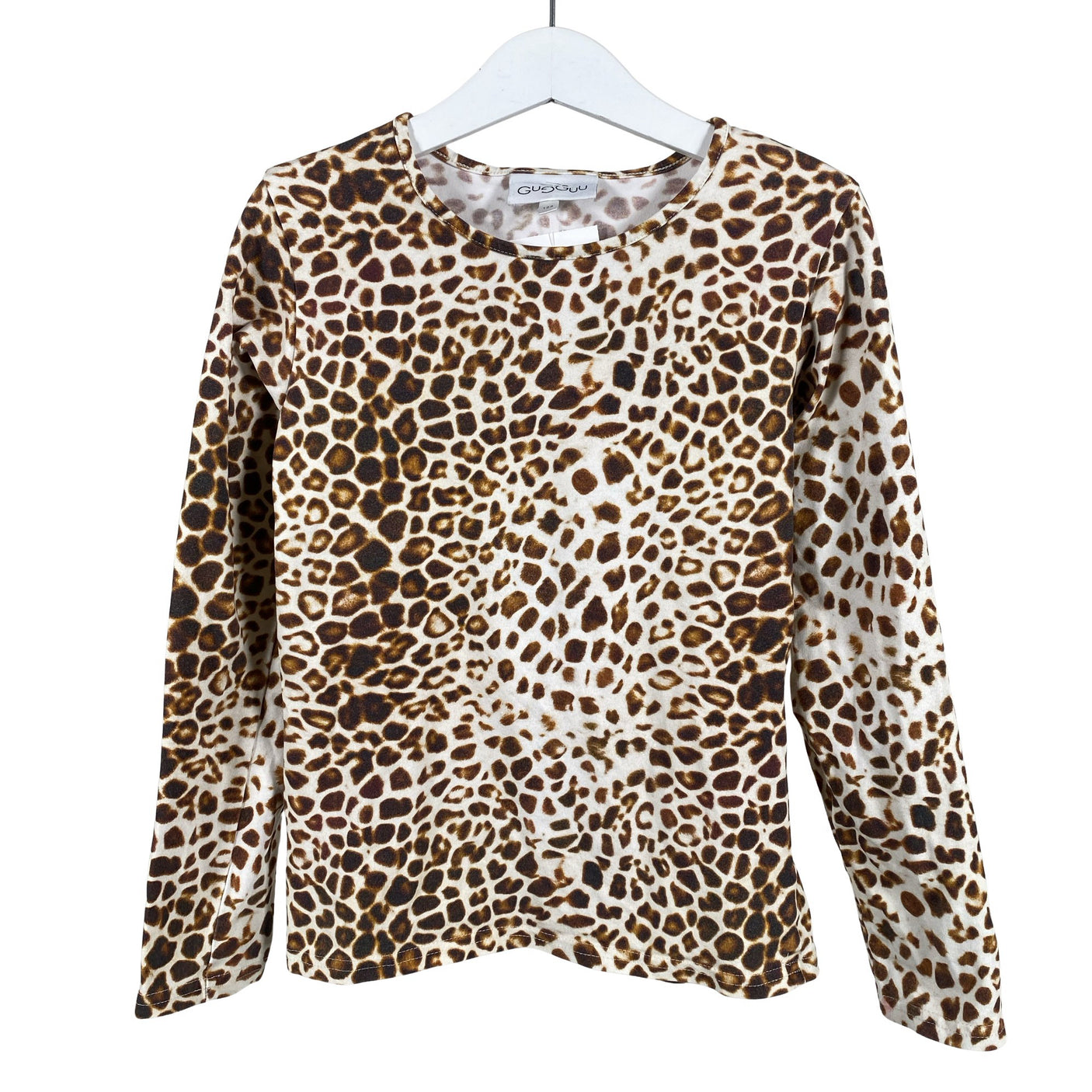 Unisex Gugguu - Trikotaažist pluus, suurus 122 - 128 - Pruun (1)