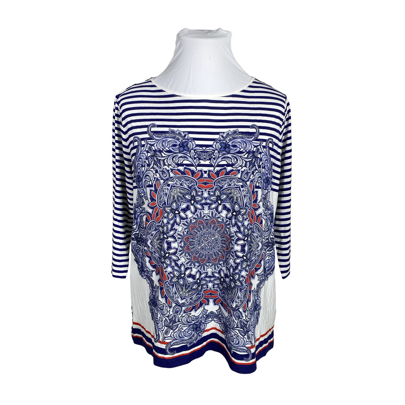 Unisex Betty Barclay - Trikotaažist pluus, suurus 46 - Sinine (1)