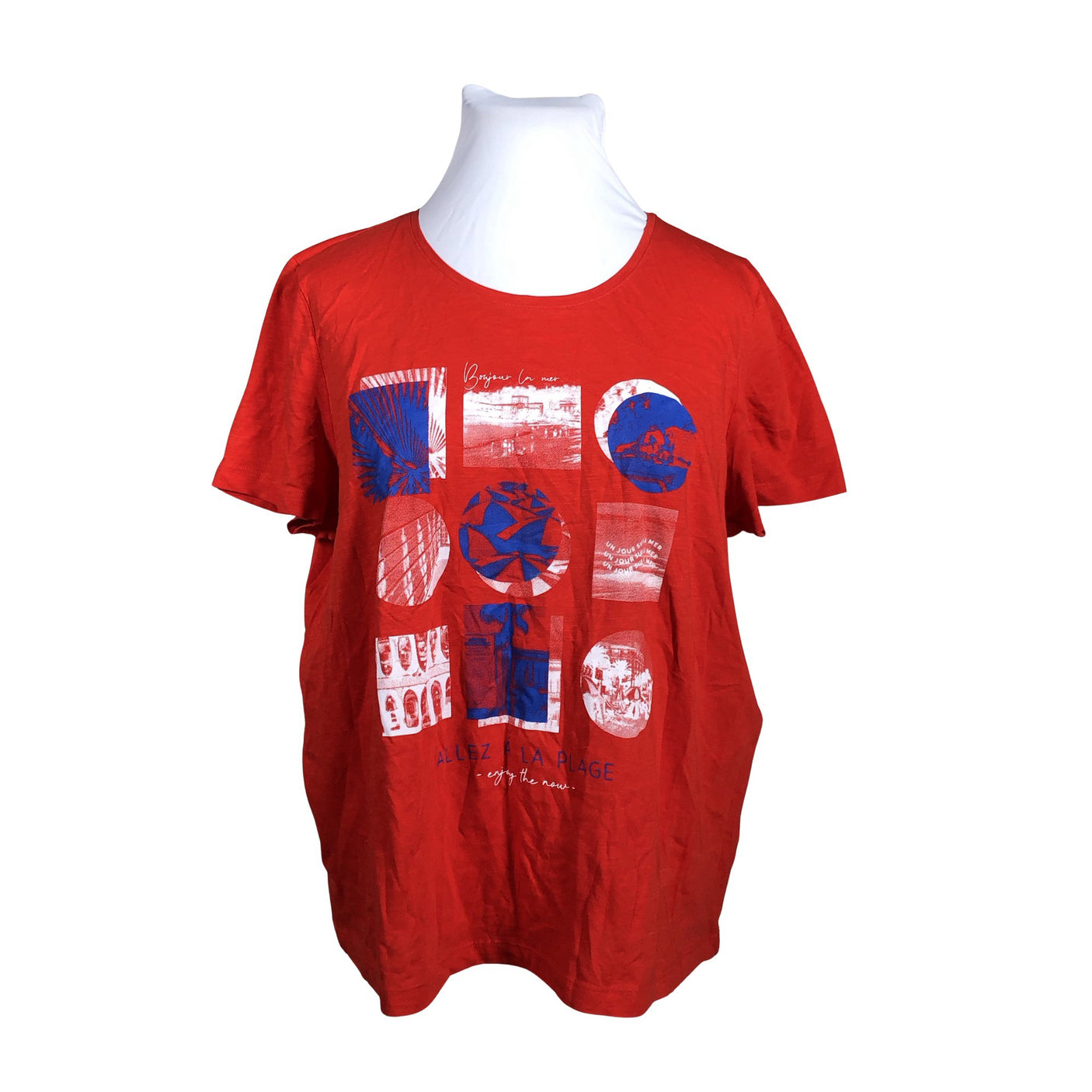 Unisex Cecil - T-särk, suurus 44 - Punane (1)