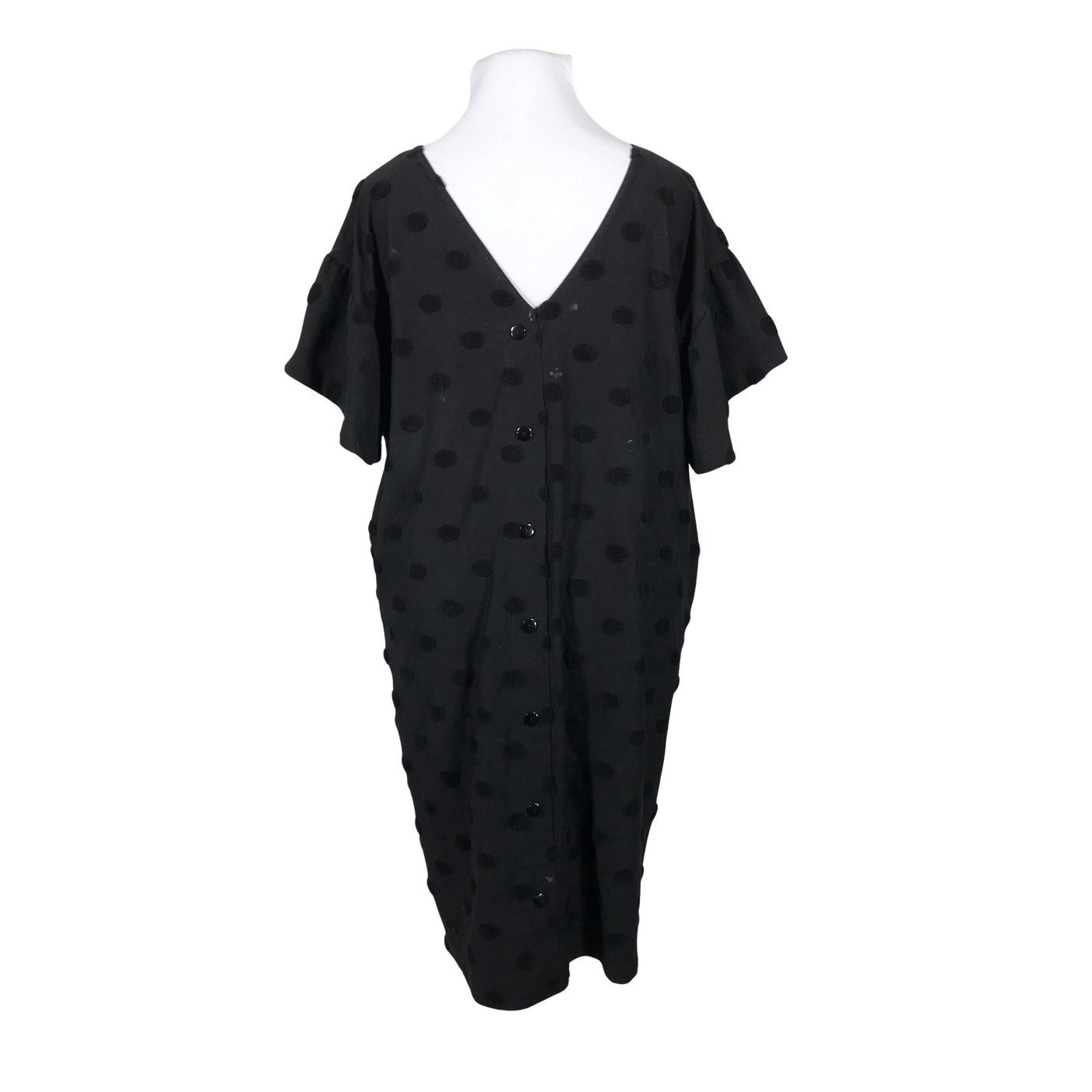 Unisex Aarrelabel - Trikotaažist kleit, suurus 44 - Must (2)