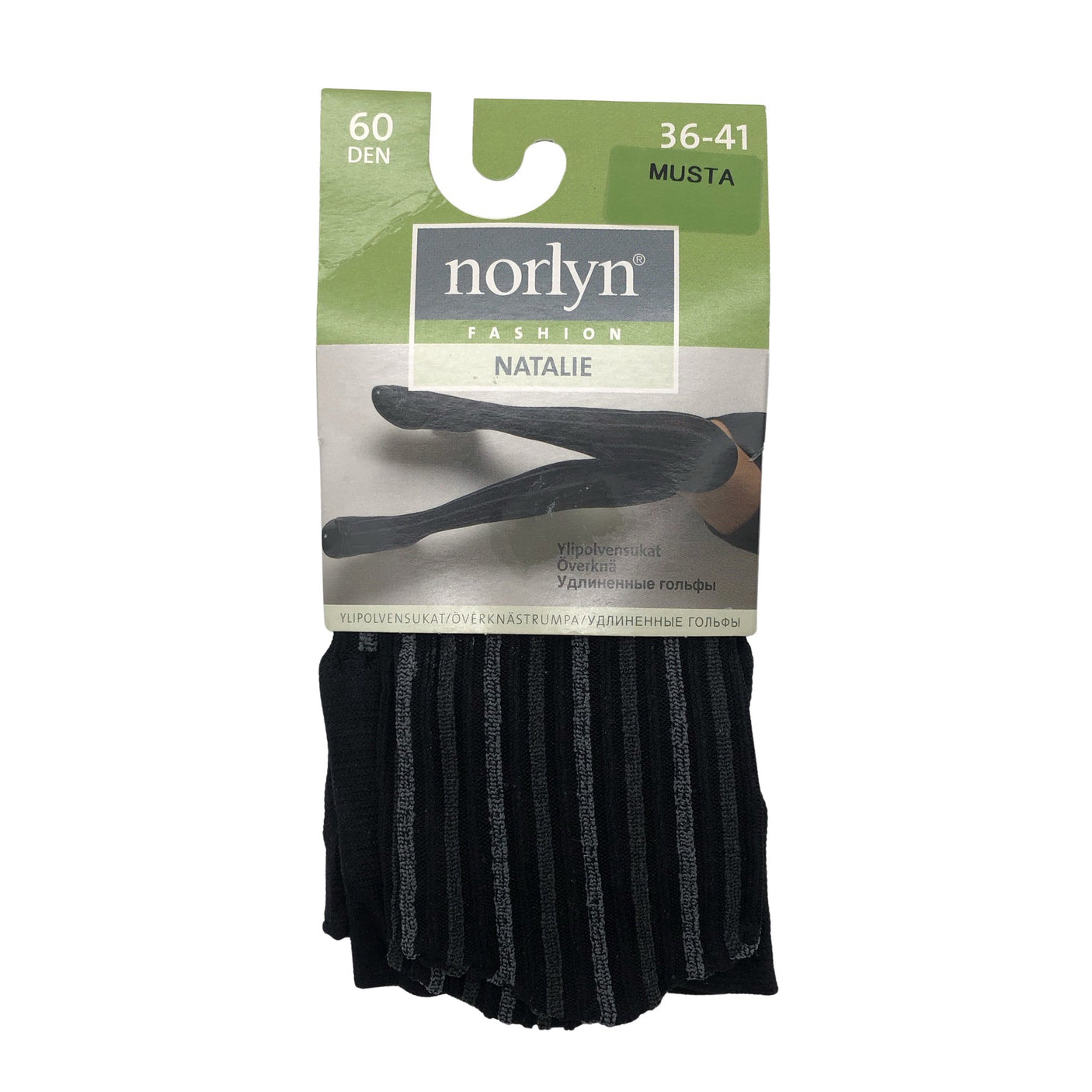 Unisex Norlyn - Sukkpüksid, õhukesed, suurus 36 - Must (1)