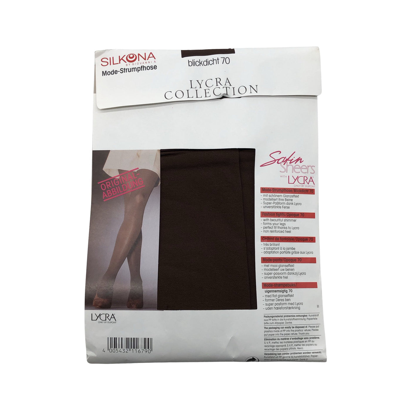 Unisex Silkona - Sukkpüksid, õhukesed, suurus 42 - Pruun (2)