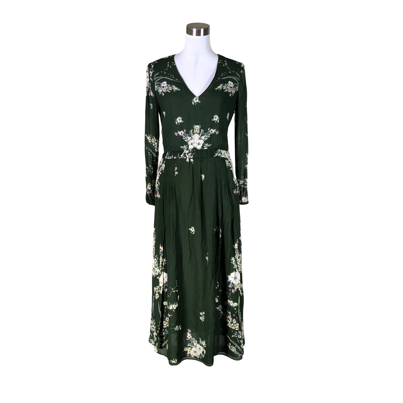 Unisex Massimo Dutti - Sifonkimekko, koko 40 - (1)