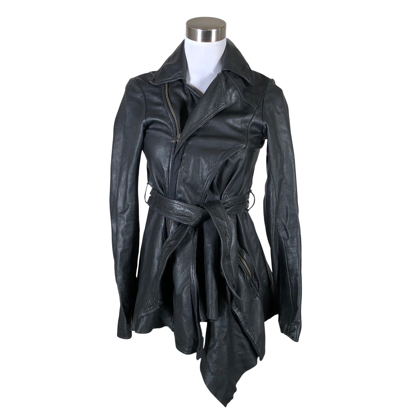 Unisex All Saints - Nahkatakki, koko 36 - (1)