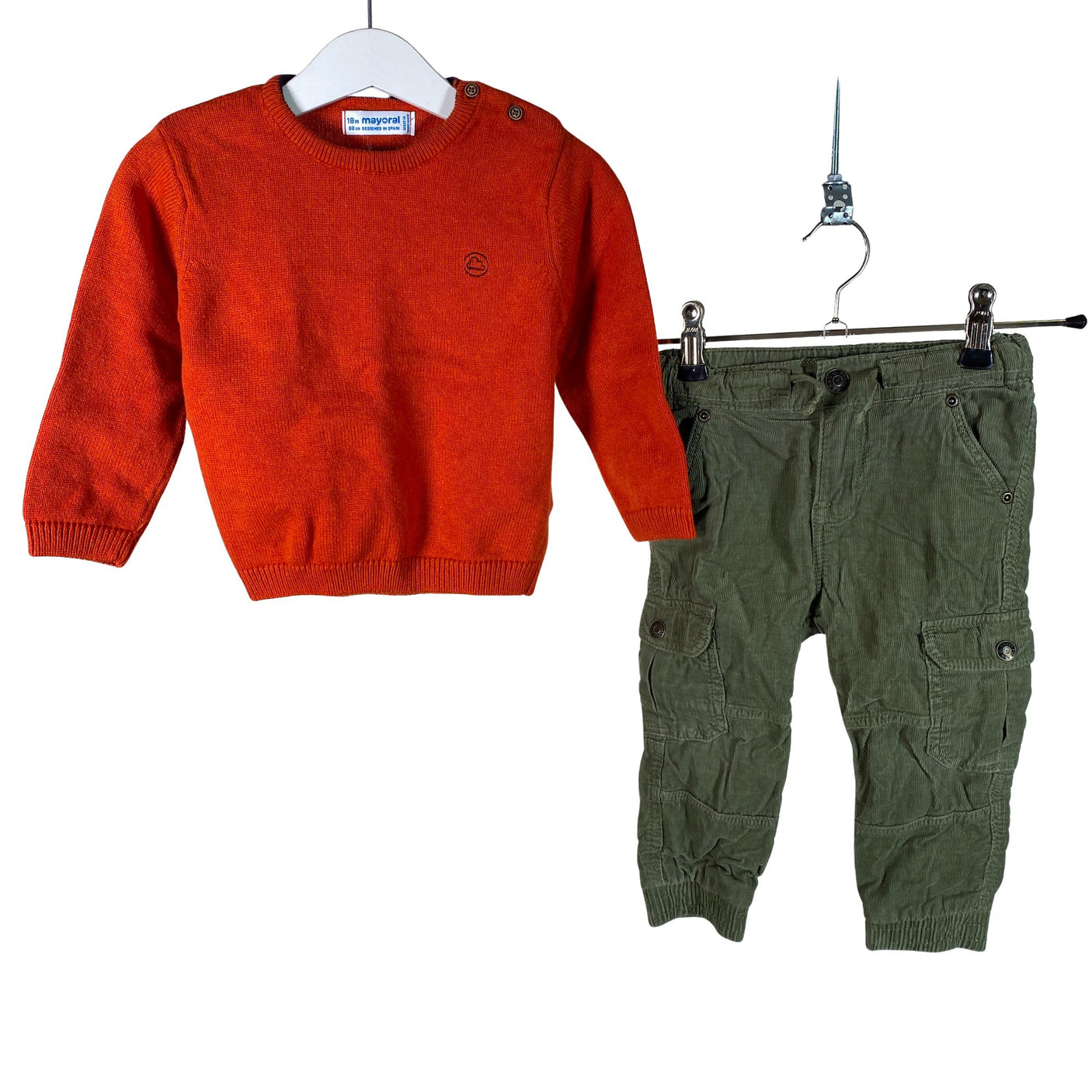 Unisex Polarn O. Pyret - Samettihousut, koko 80 - 86 - (1)