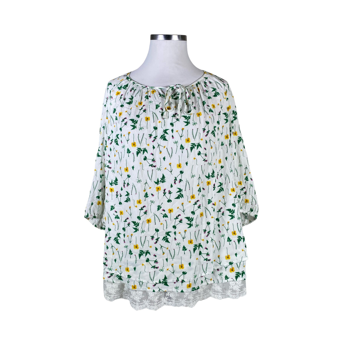 Unisex Ulla Popken - Sifonkitunika, koko 46 - (1)