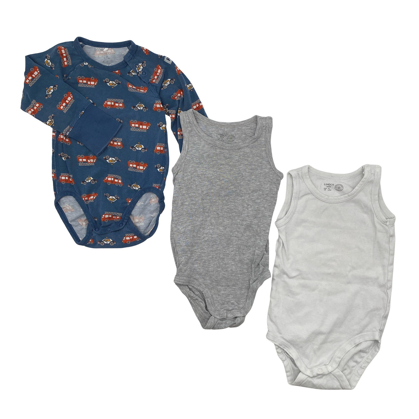 Unisex Polarn O. Pyret - Body, koko 68 - 74 - (1)