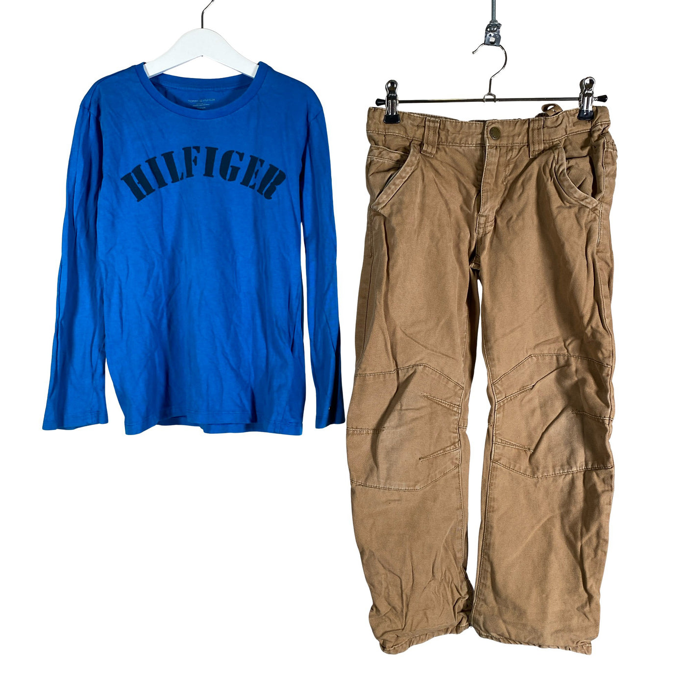 Unisex Polarn O. Pyret - Kangashousut, koko 128 - 134 - (1)