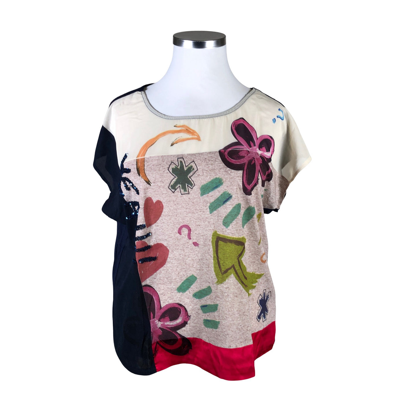 Unisex Desigual - Lyhythihainen pusero, koko 44 - (1)