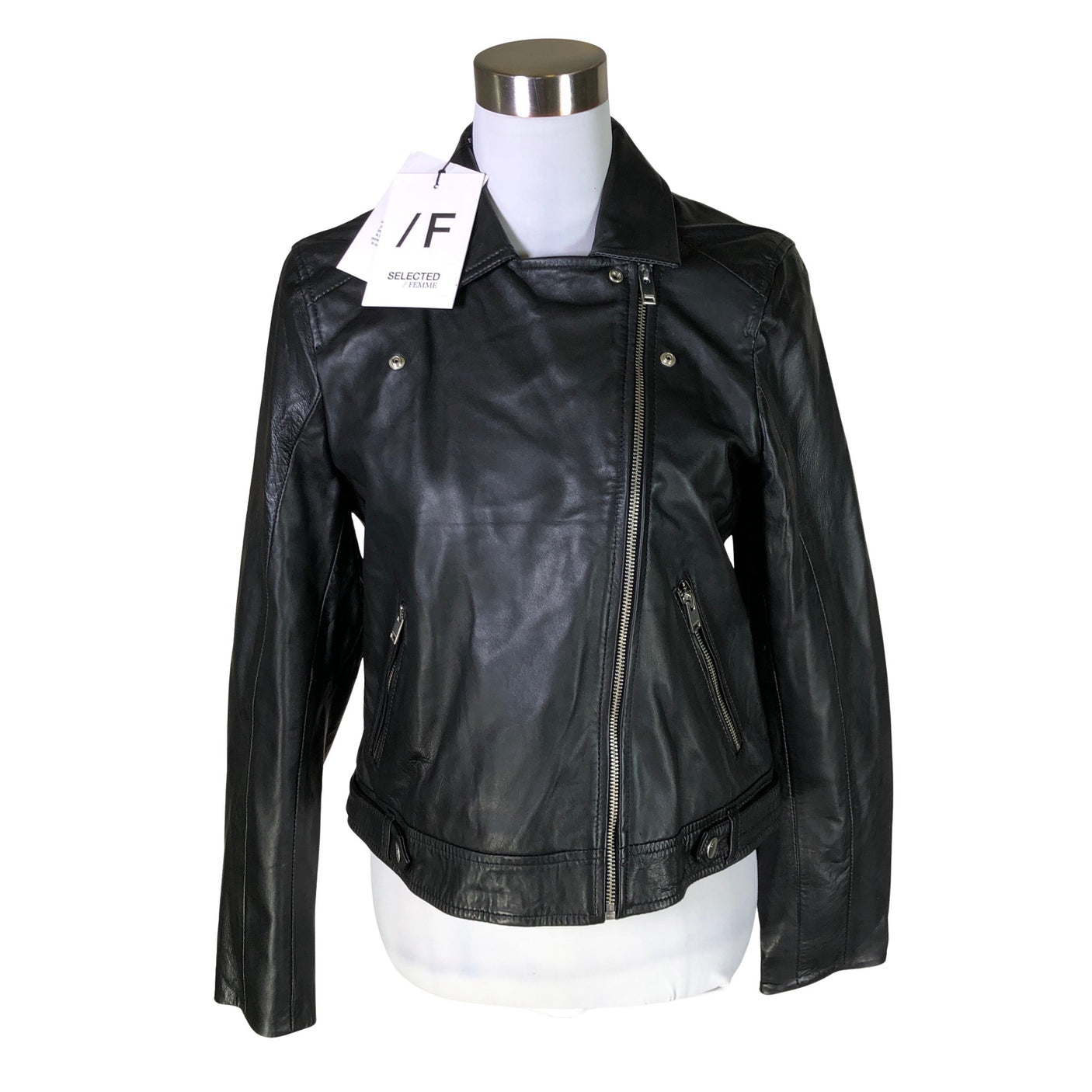 Unisex Selected - Nahkatakki, koko 40 - (1)