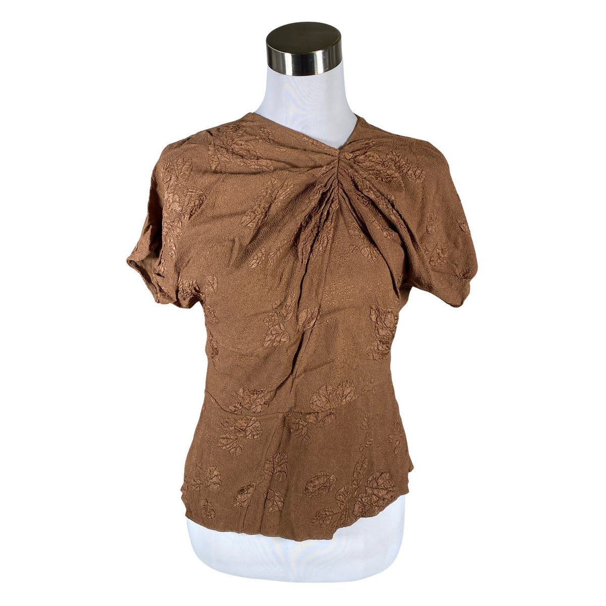 Unisex Marni - Lühikeste käistega pluus, suurus 40 - Pruun (1)