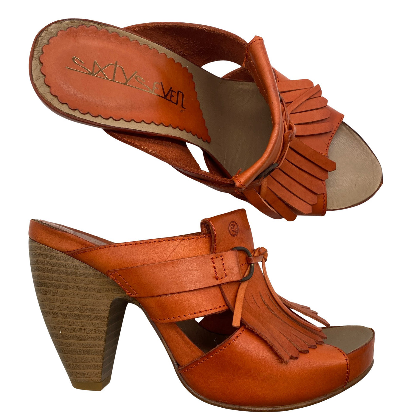 Unisex Sixtyseven - Kontsaga rihmikud, suurus 39 - Oranž (1)