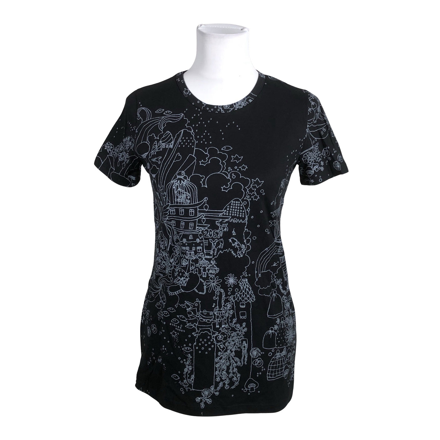Unisex Nanso - T-särk, suurus 38 - Must (1)