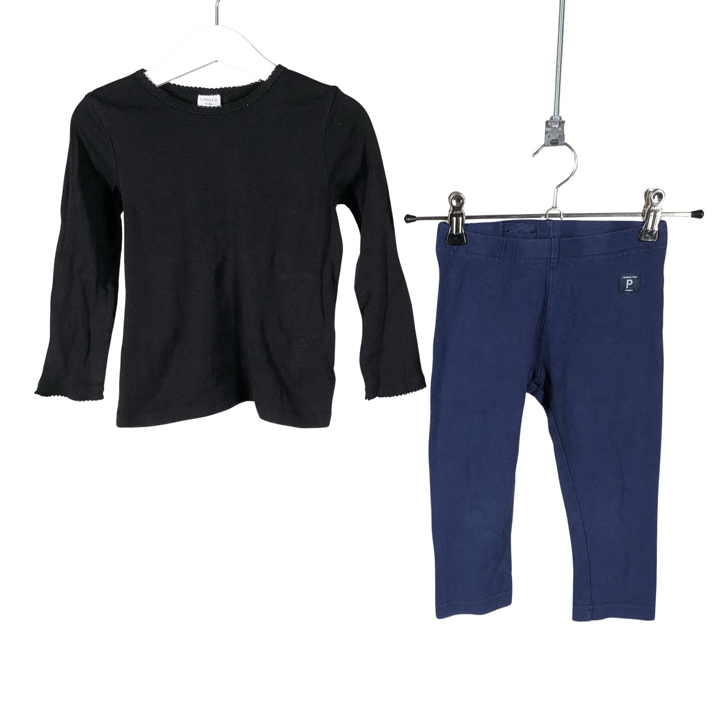 Unisex Lindex - Trikotaažist pluus, suurus 98 - 104 - Must (1)