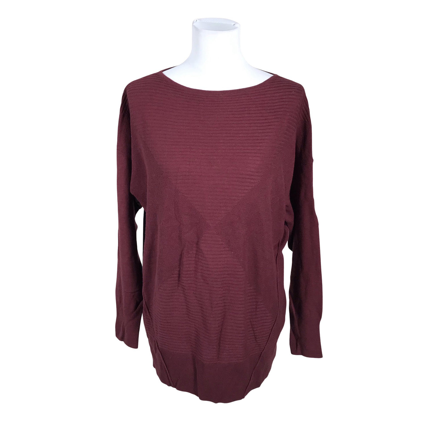 Unisex Sisley - Kootud tuunika, suurus 40 - Veinipunane (1)