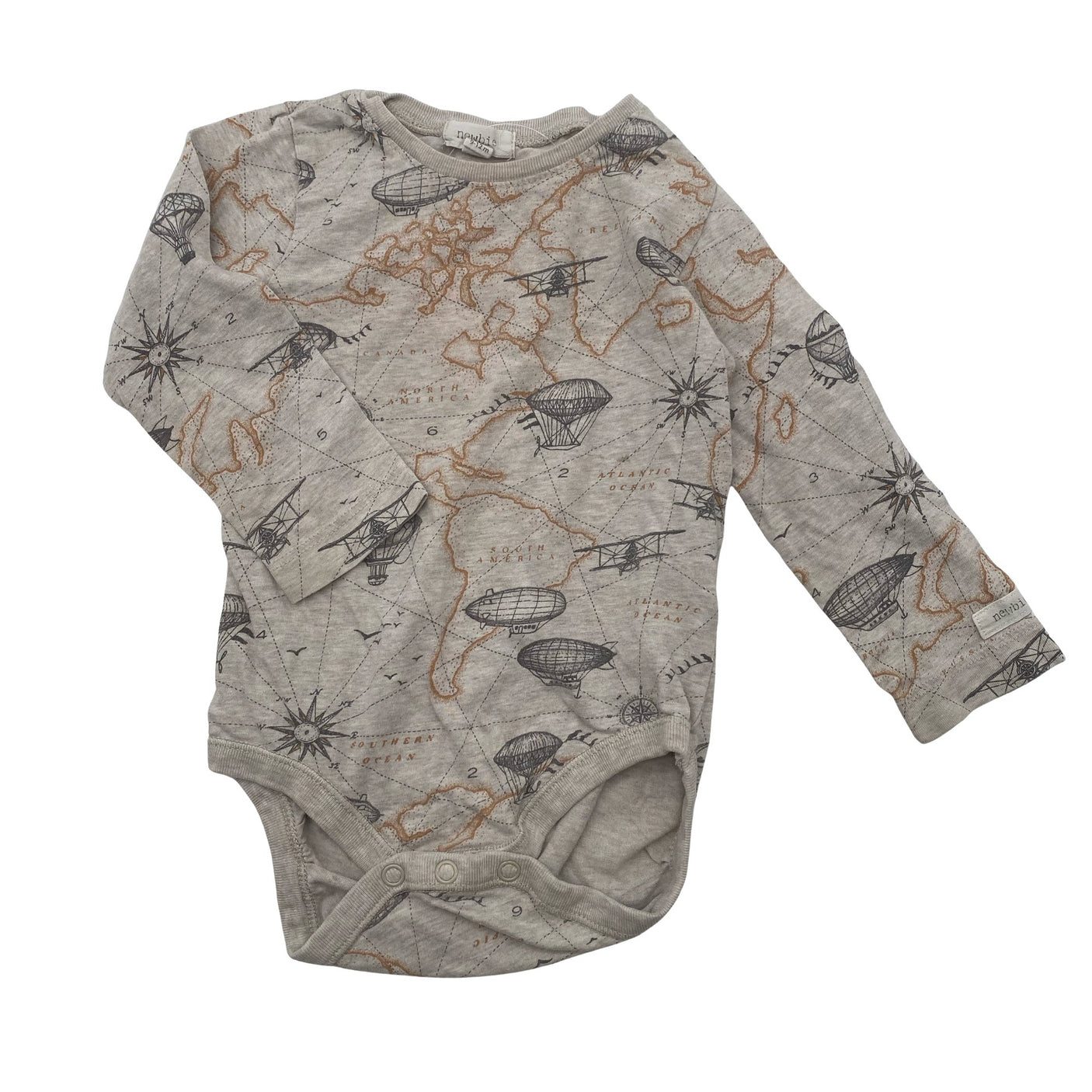 Unisex Newbie - Bodi, suurus 74 - 80 - Beige (1)