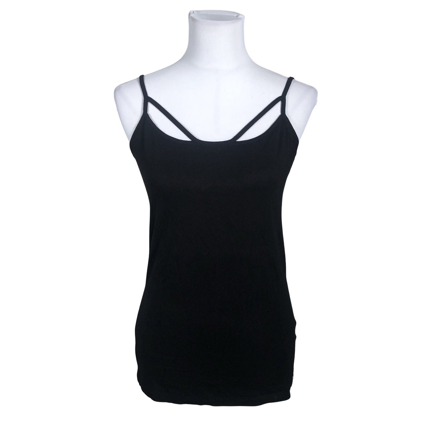 Unisex Bandolera - Trikotaažist topp, suurus 40 - Must (1)