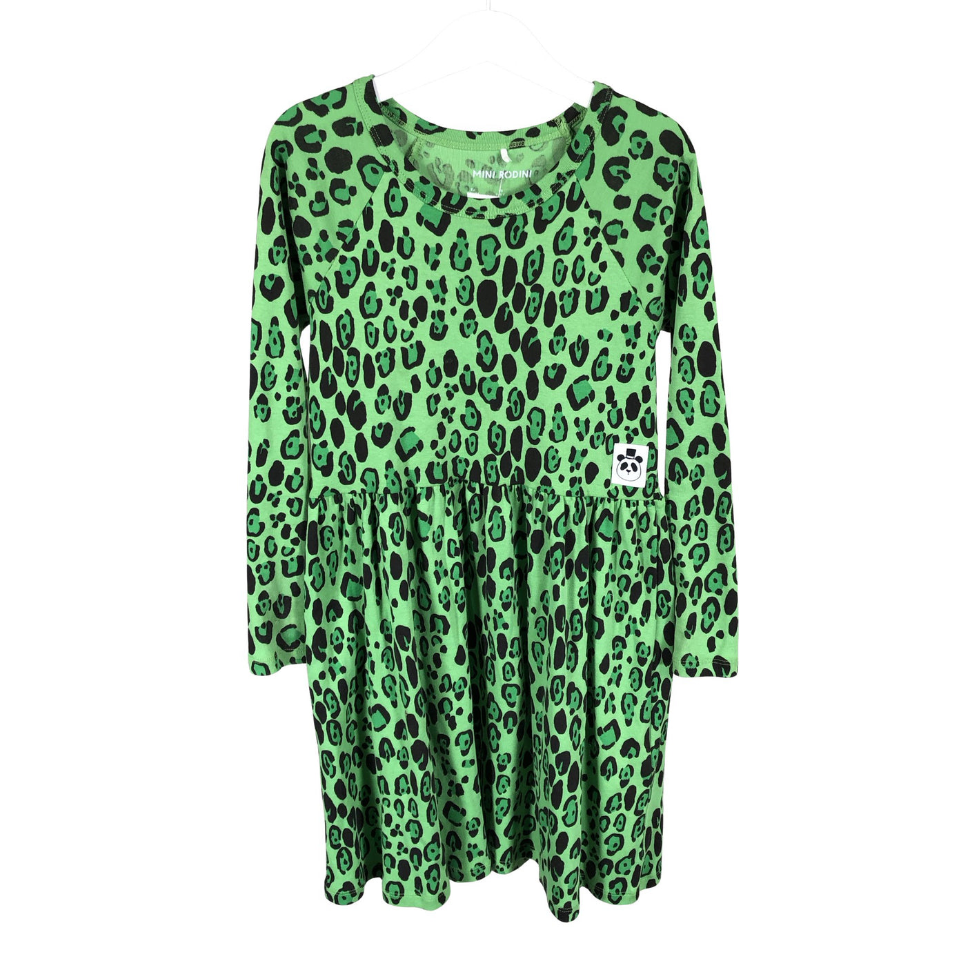 Unisex Mini Rodini - Trikotaažist kleit, suurus 128 - 134 - Roheline (1)