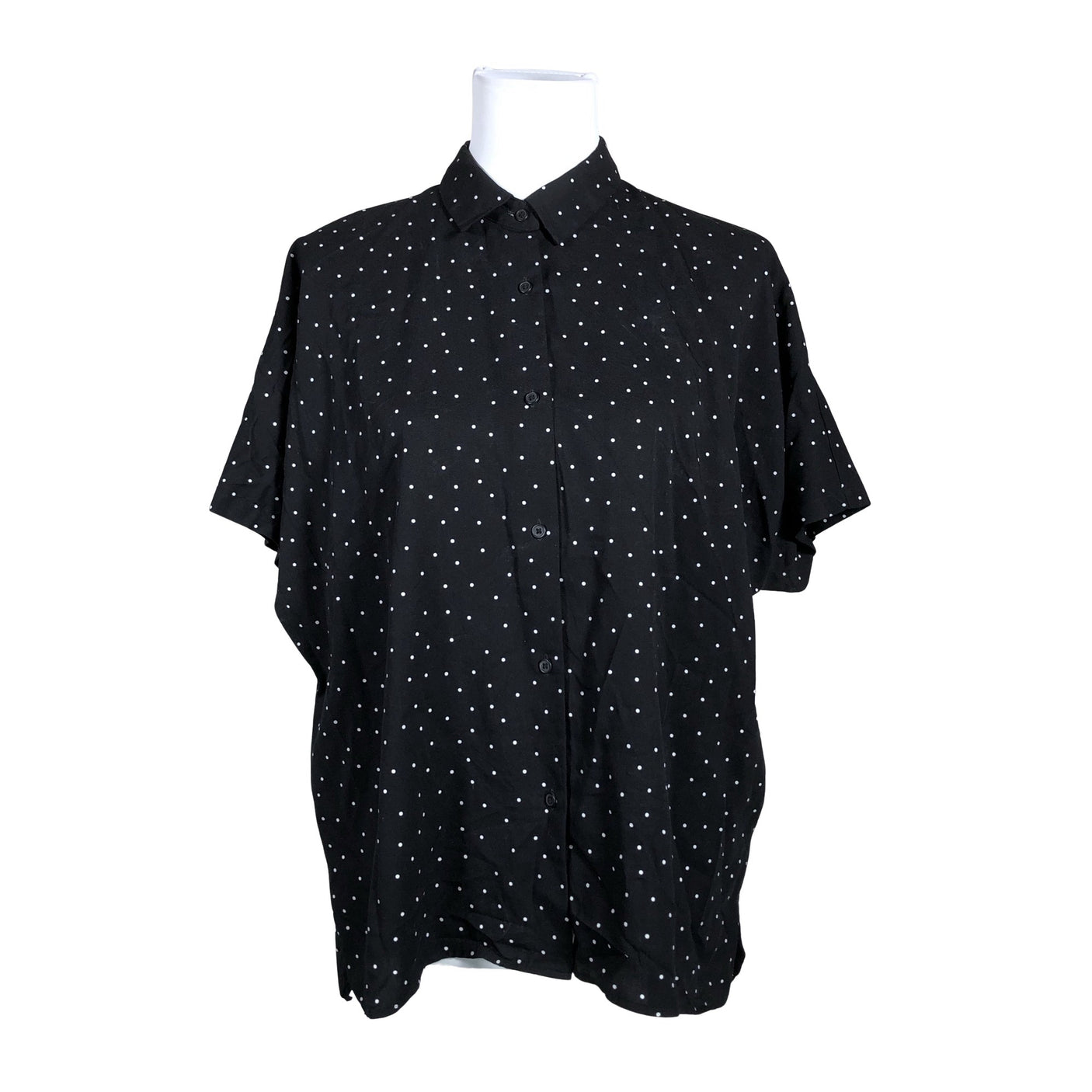 Unisex Uniqlo - Lühikeste käistega pluus, suurus 40 - Must (1)