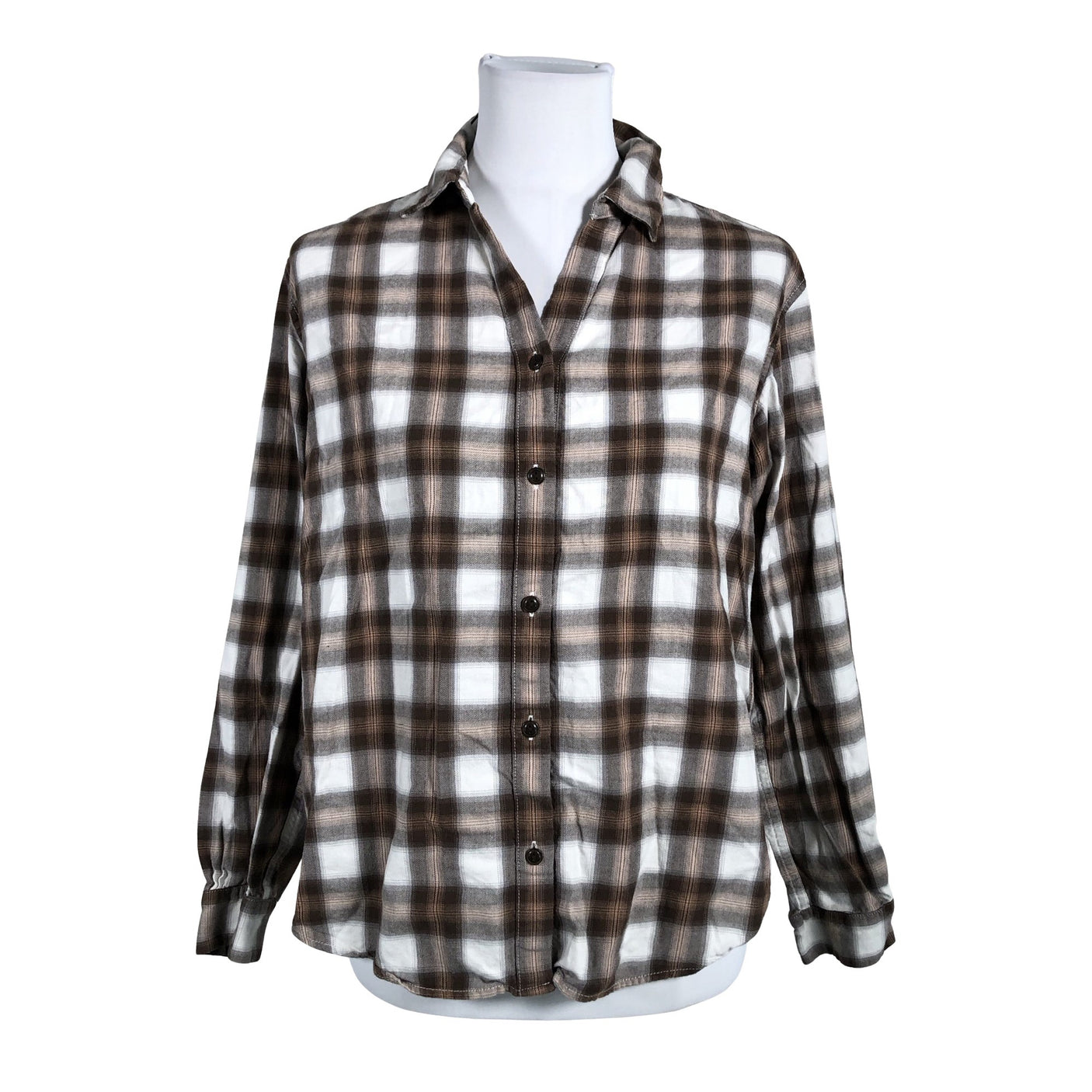 Unisex Uniqlo - Flanellsärk, suurus 36 - Pruun (1)