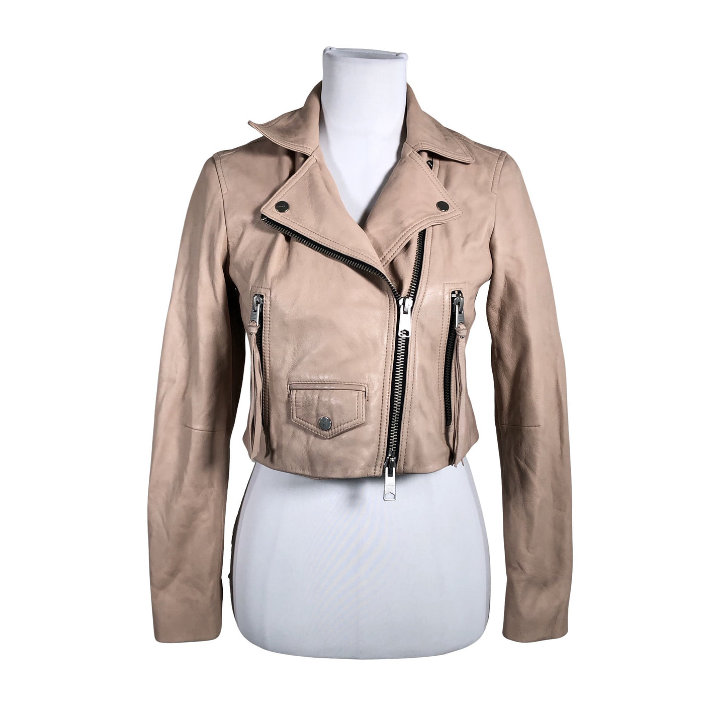 Unisex All Saints - Nahktagi, suurus 38 - Heleroosa (1)