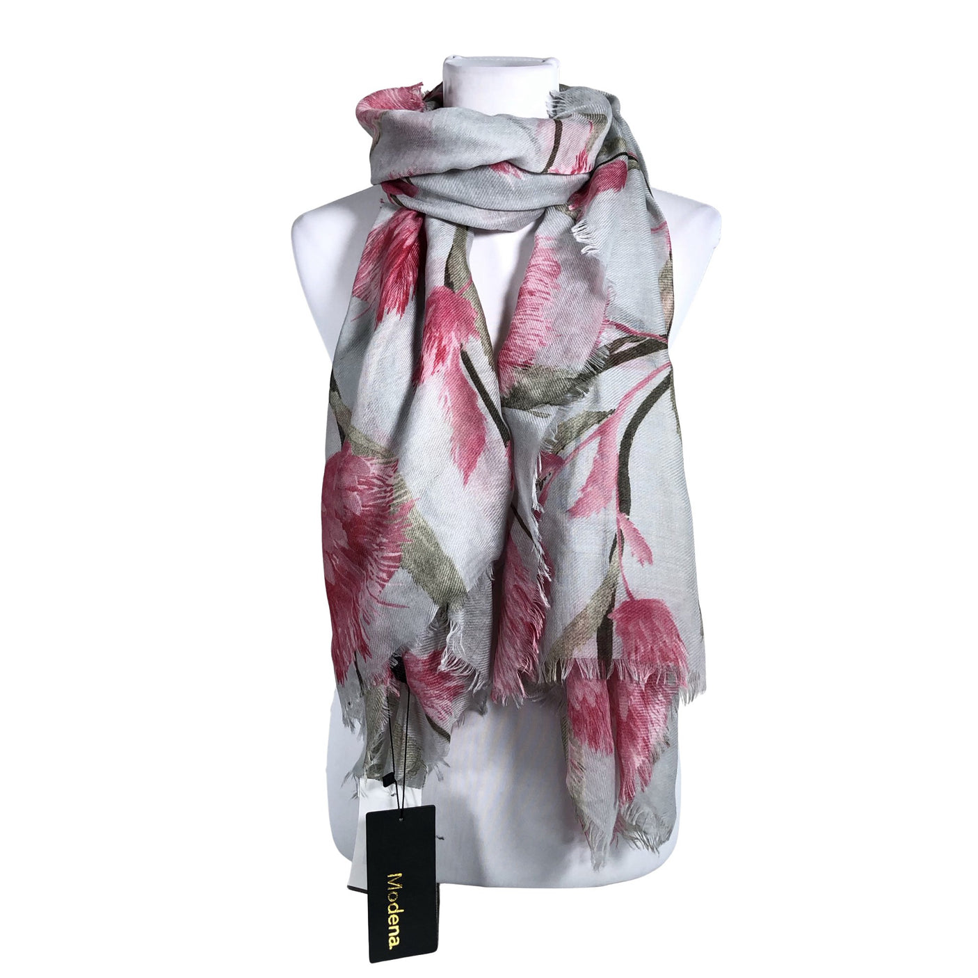 Unisex Modena - Õhuke sall, suurus Midi - Hall (1)