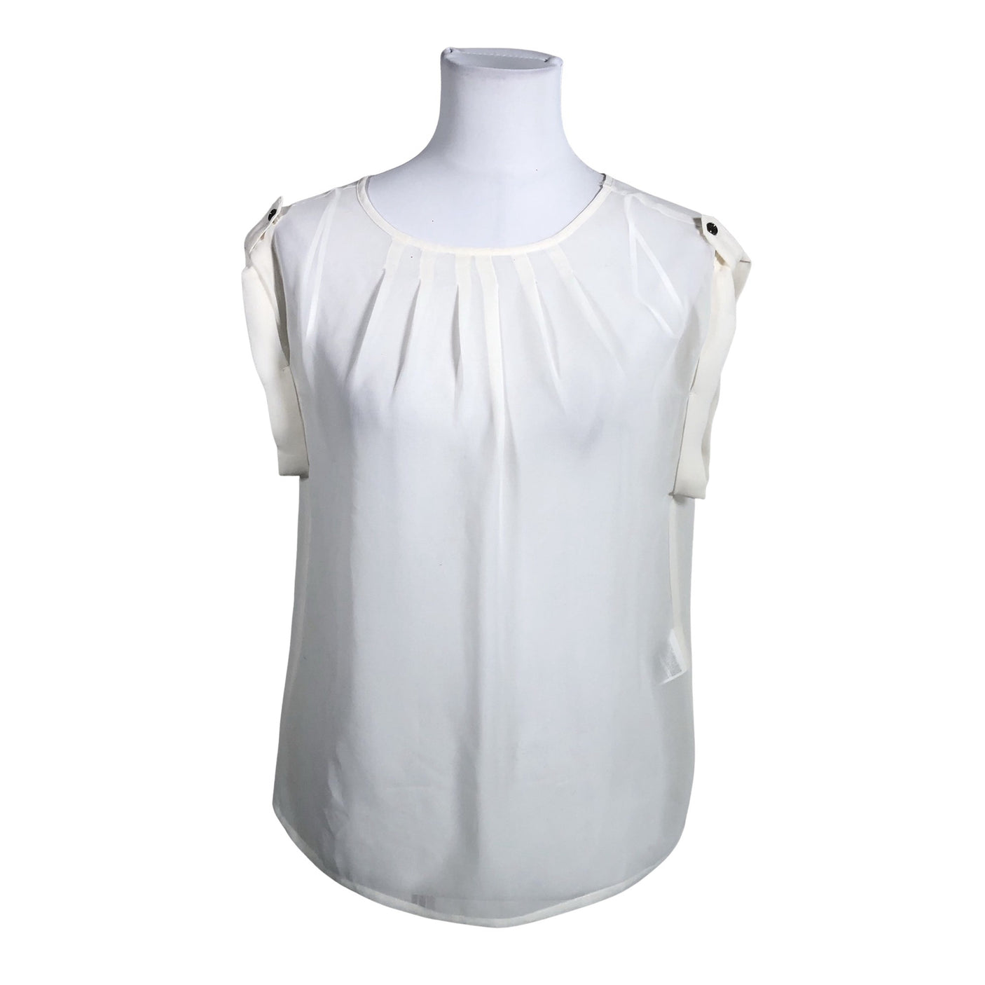 Unisex Soaked - Lühikeste käistega pluus, suurus 34 - Looduslik valge (1)