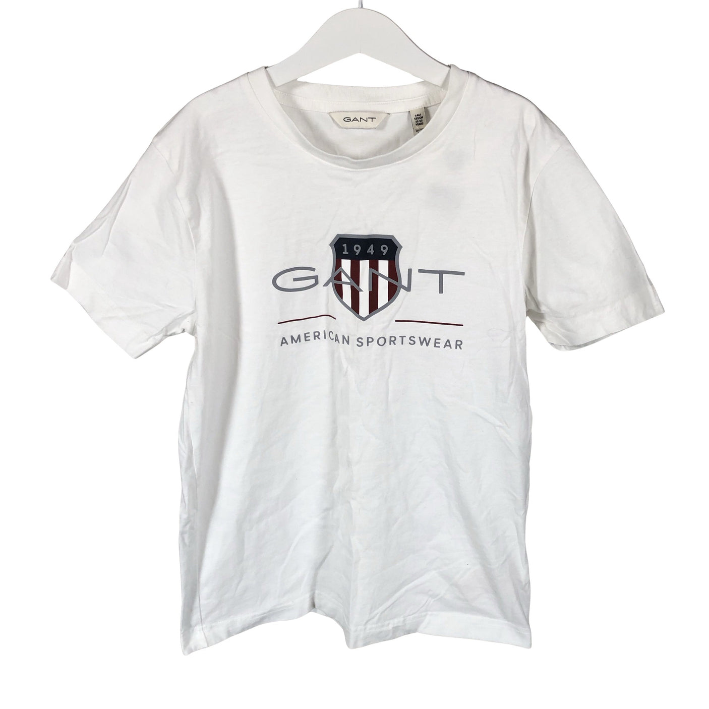 Unisex Gant - T-särk, suurus 146 - 152 - Valge (1)