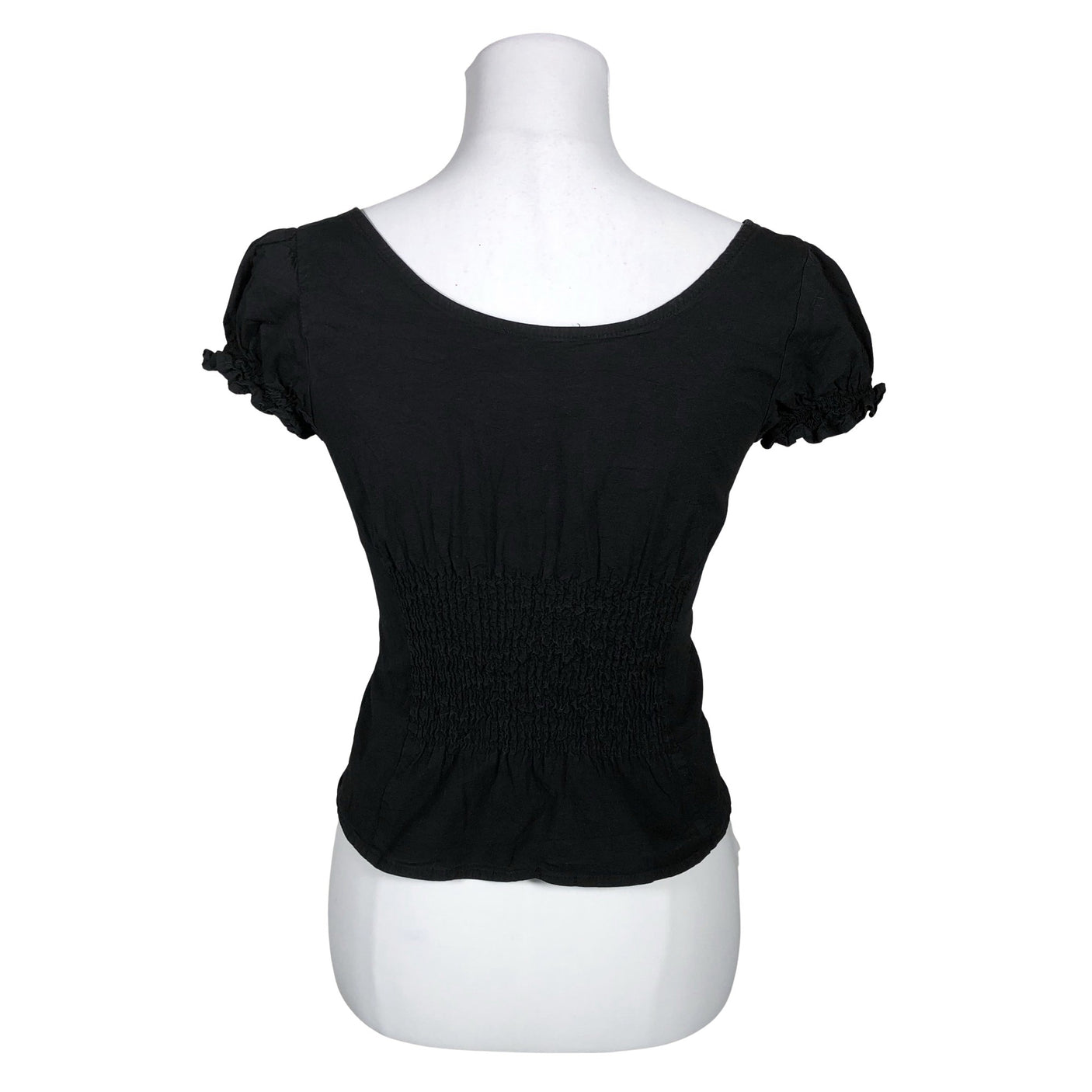 Unisex Collectif - Lühikeste käistega pluus, suurus 38 - Must (2)