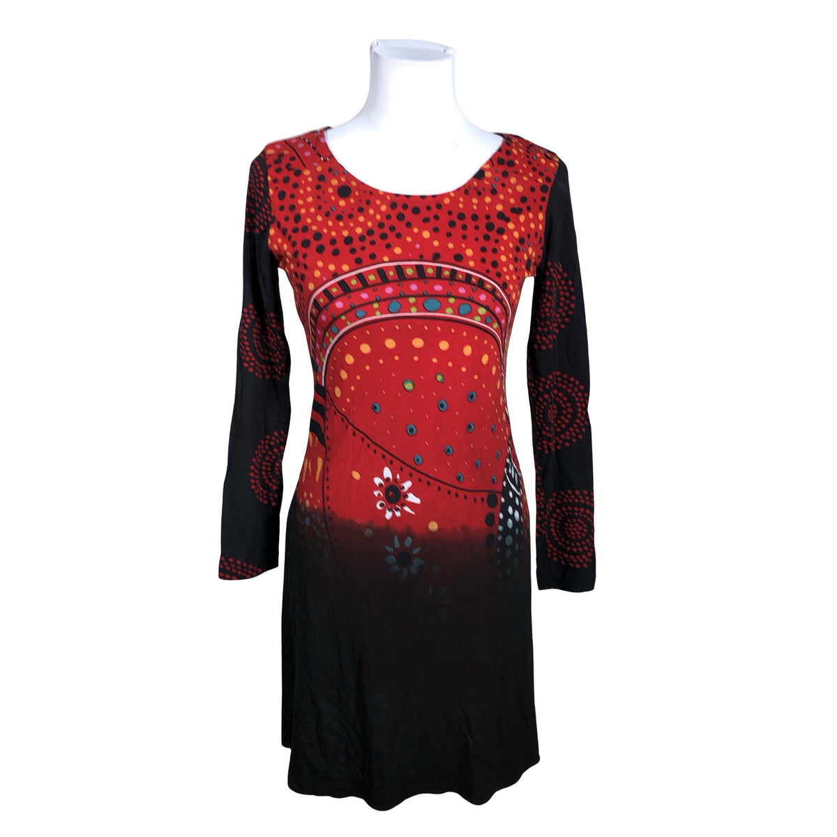 Unisex Desigual - Trikotaažist tuunika, suurus 36 - Punane (1)