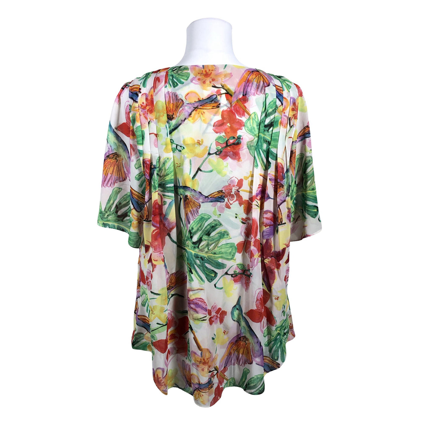 Unisex Kriss - Lühikeste käistega pluus, suurus 40 - Punane (2)