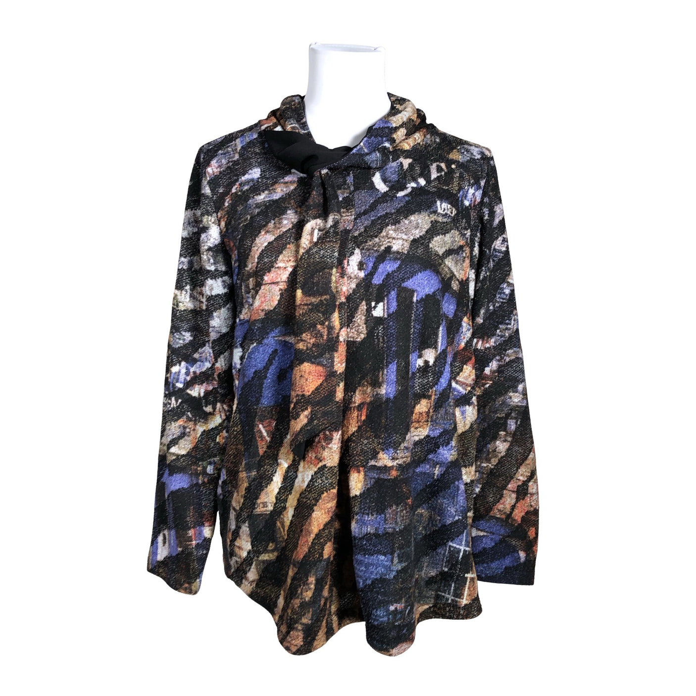 Unisex Kriss - Trikotaažist pluus, suurus 38 - Must (1)