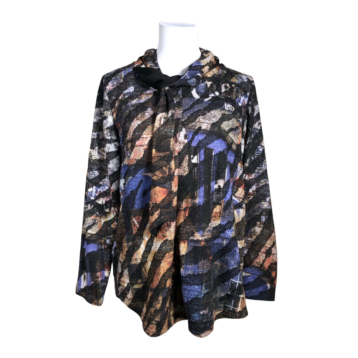 Unisex Kriss - Trikotaažist pluus, suurus 38 - Must (1)