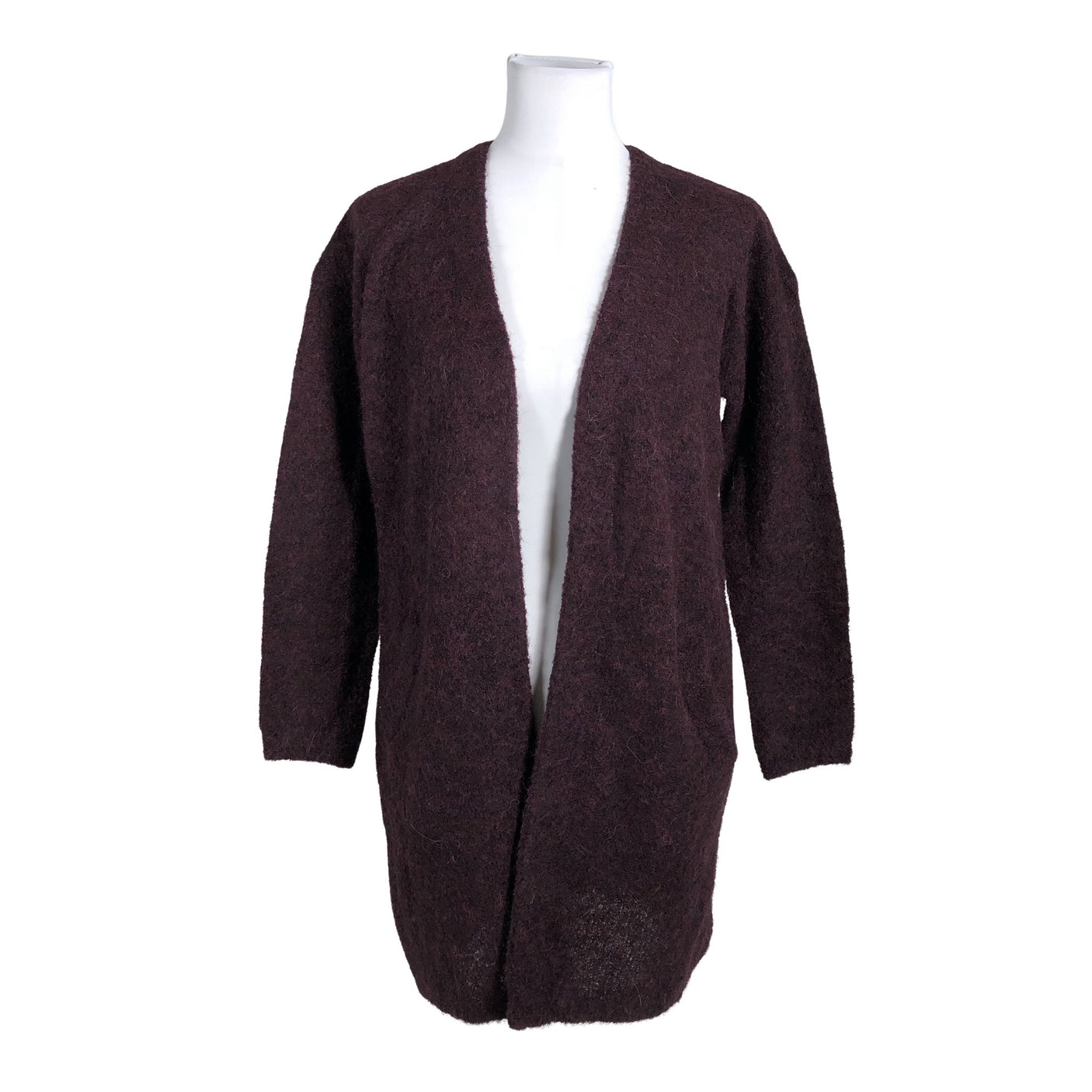 Unisex Part two - Kardigan, suurus 36 - Veinipunane (1)