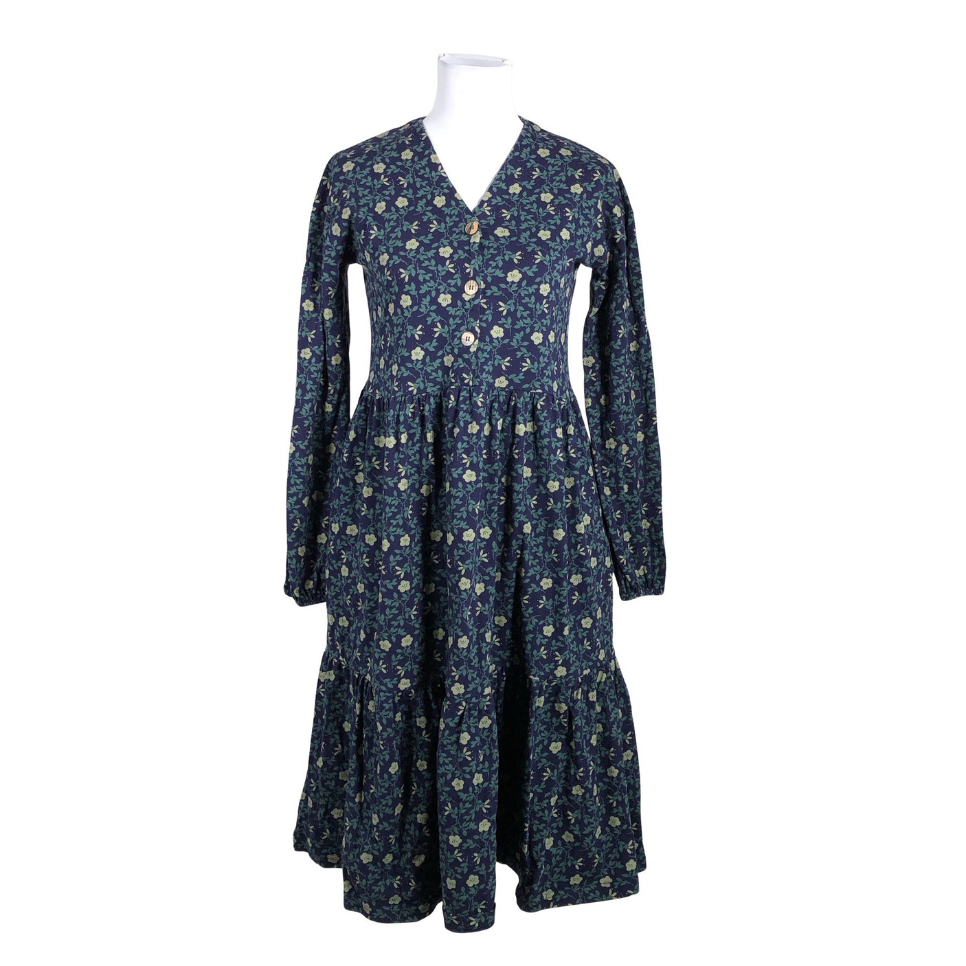 Unisex Mainio - Trikotaažist kleit, suurus 34 - Sinine (1)