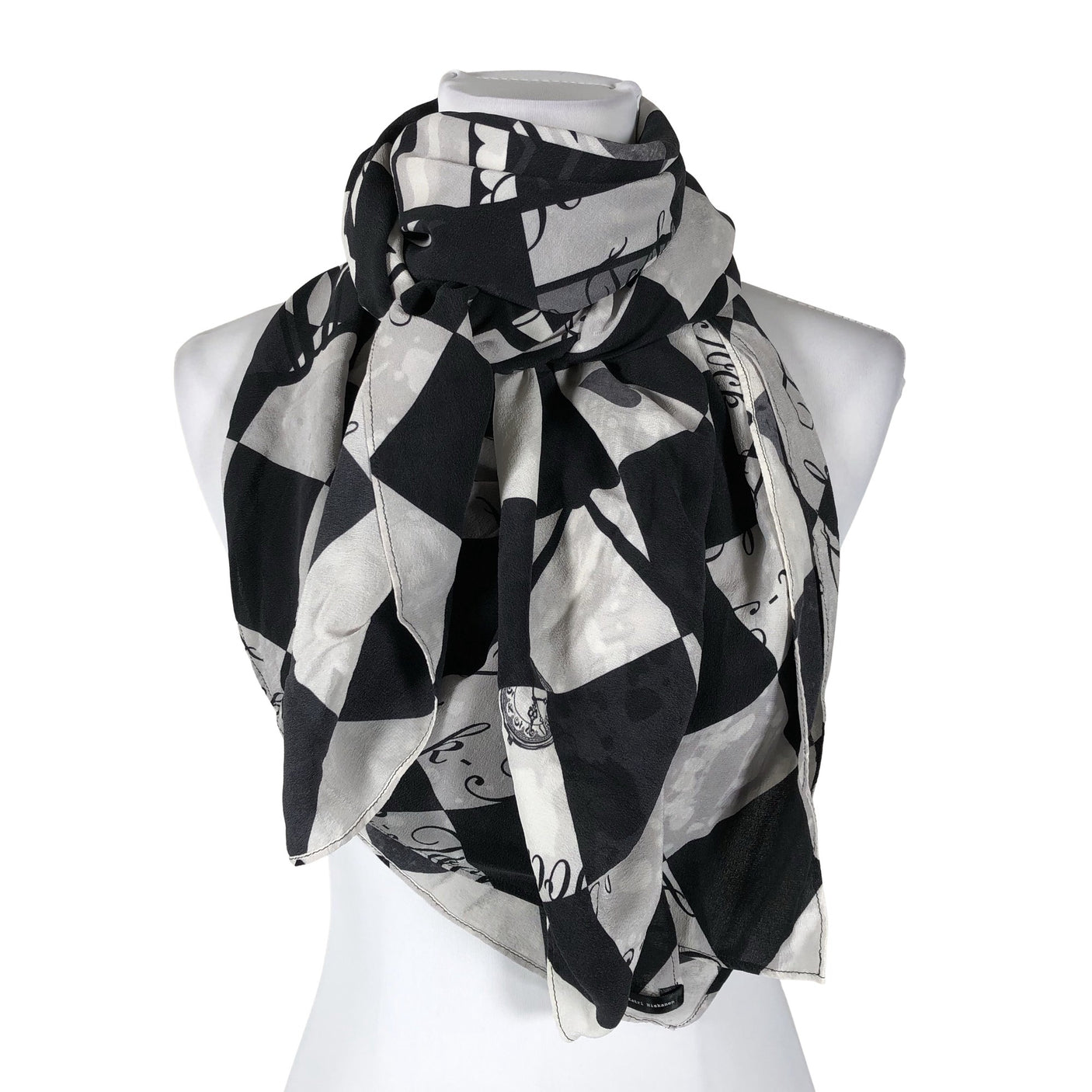 Unisex Katri Niskanen - Õhuke sall, suurus Maxi - Must (1)