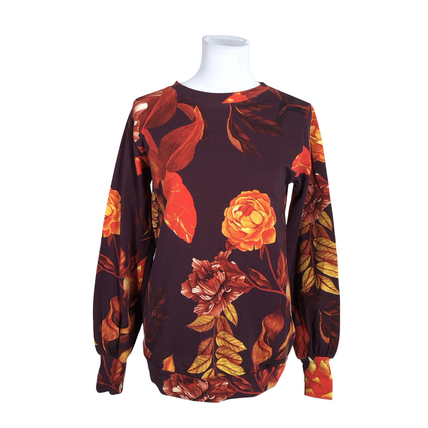 Unisex Blaa - Dressikangast pluus, suurus 36 - Veinipunane (1)