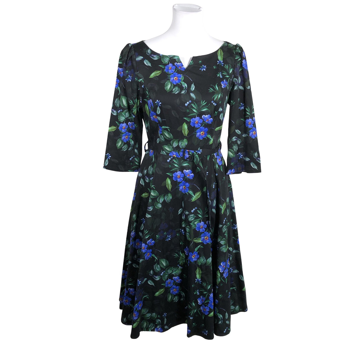 Unisex Hearts & Roses - Mitteveniv kleit, suurus 38 - Must (1)