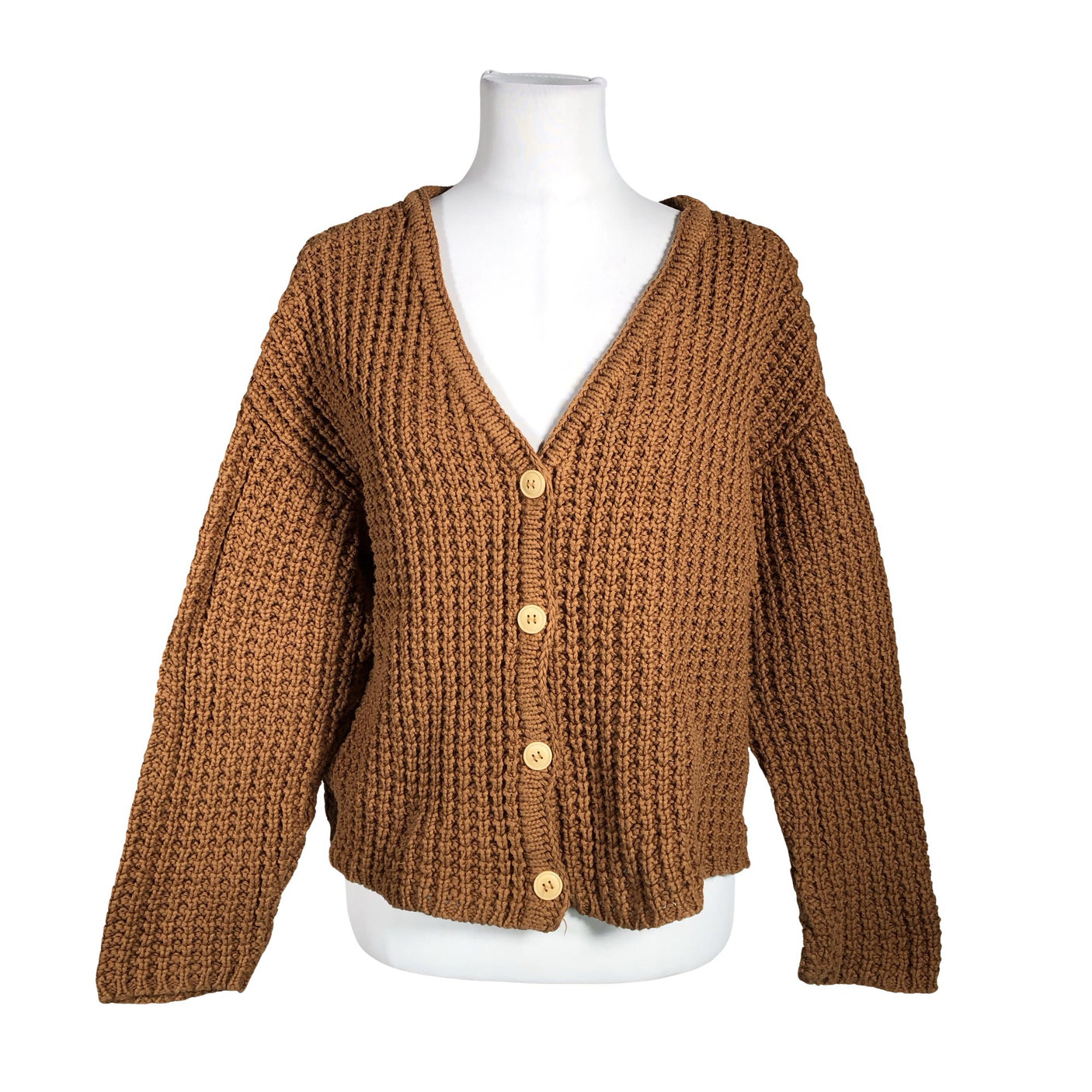Unisex Twothirds - Kardigan, suurus 40 - Pruun (1)