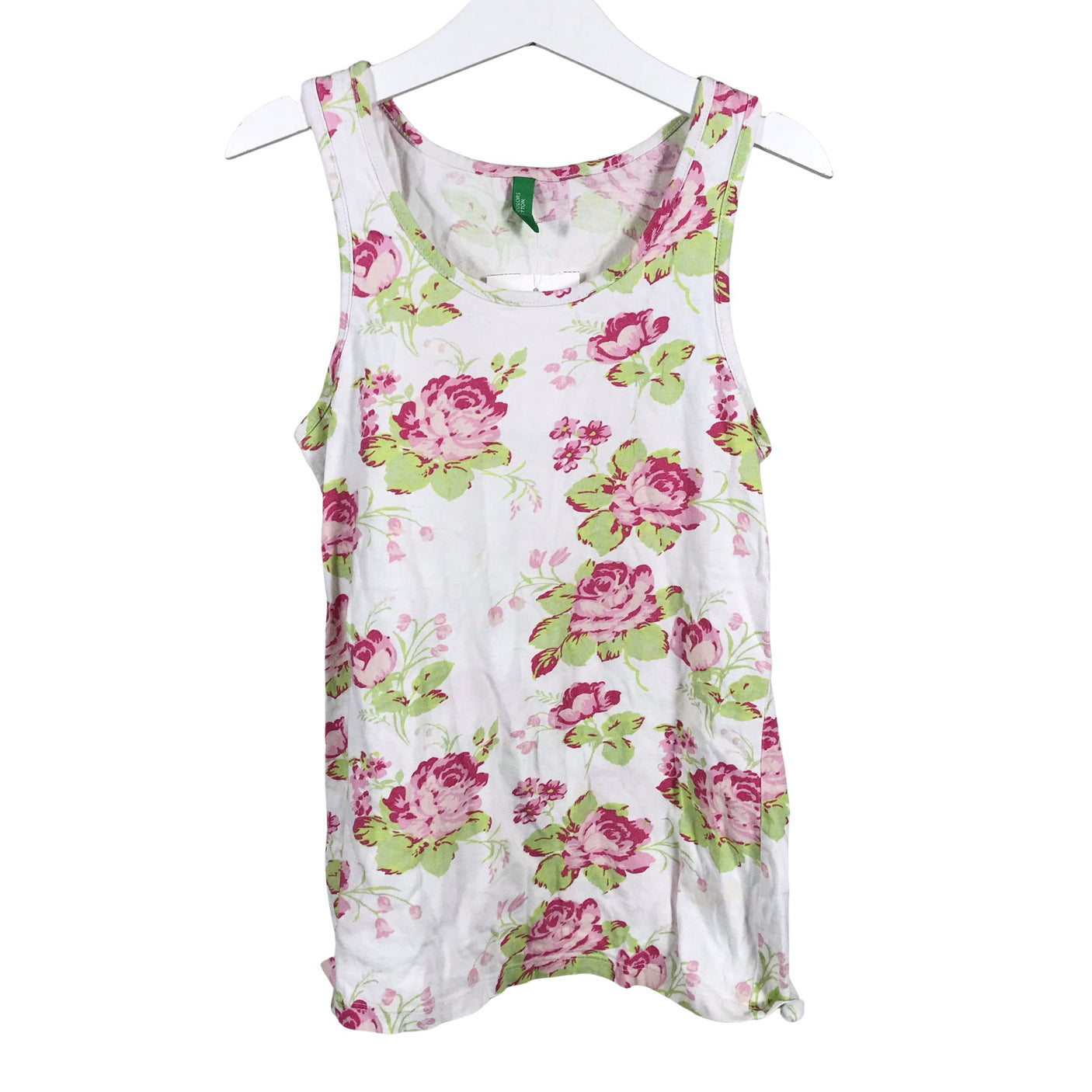 Unisex Benetton - Trikotaažist tuunika, suurus 128 - 134 - Valge (1)