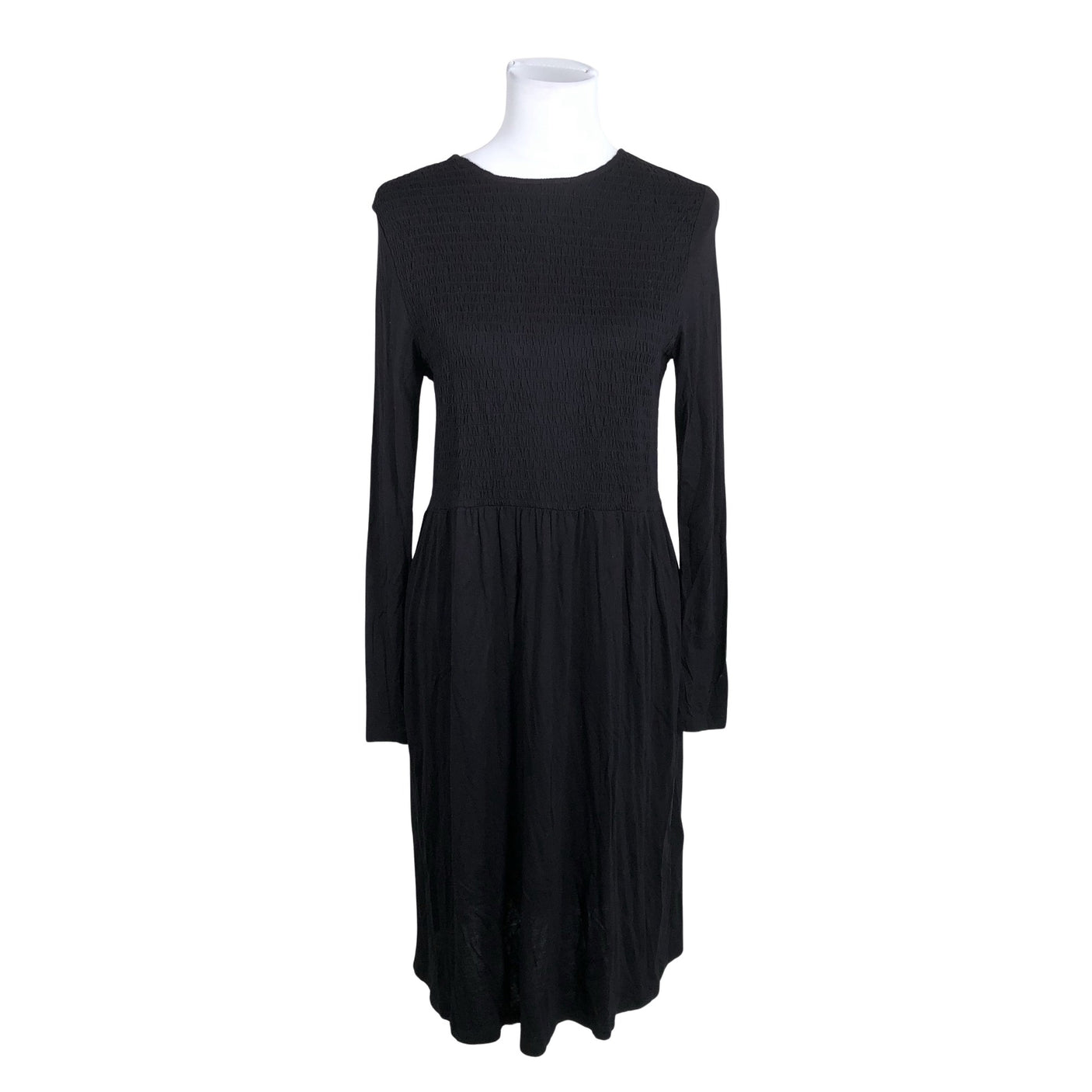 Unisex Lindex - Trikotaažist kleit, suurus 36 - Must (1)