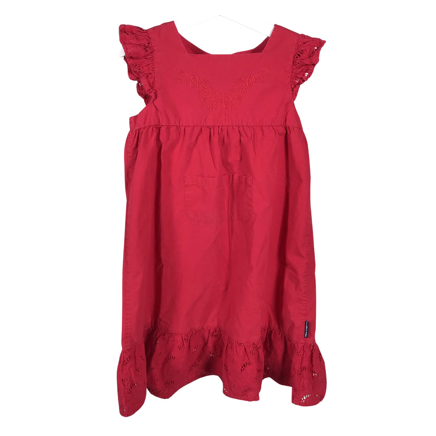 Unisex Polarn O. Pyret - Mitteveniv kleit, suurus 110 - 116 - Punane (1)