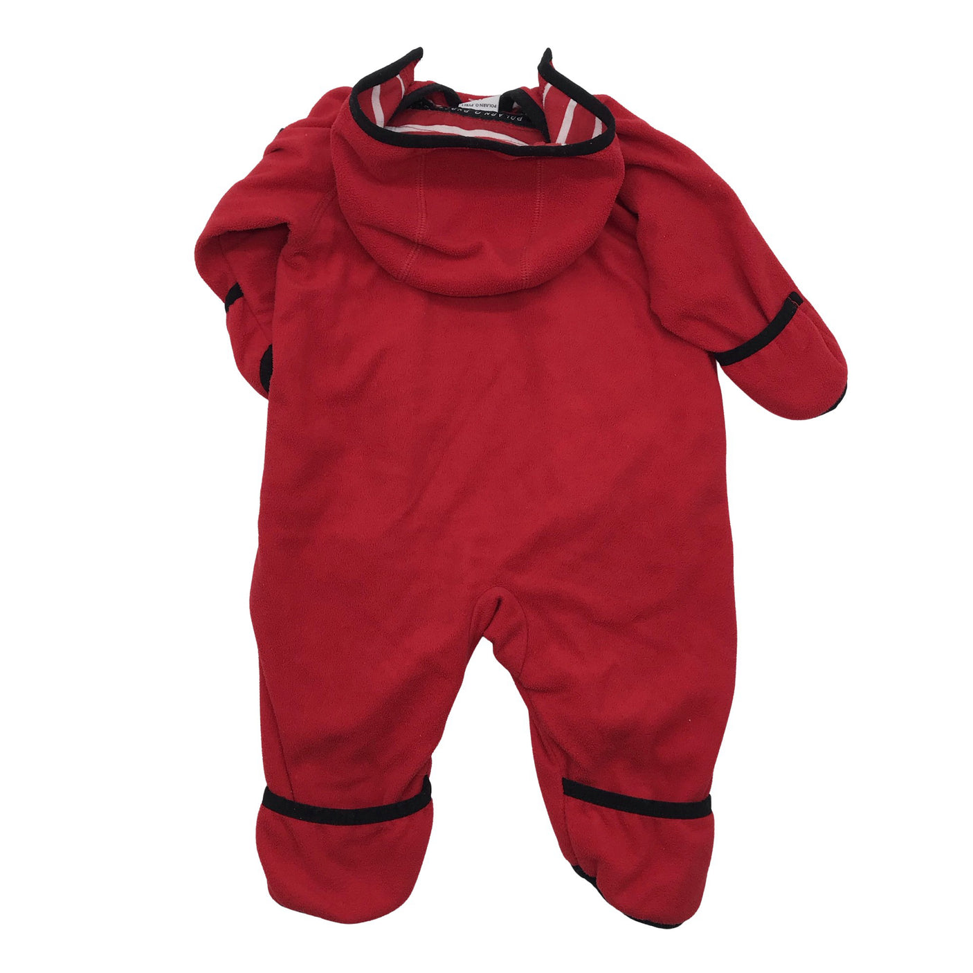 Unisex Polarn O. Pyret - Fliiskombinesoon, suurus 56 - 62 - Punane (2)