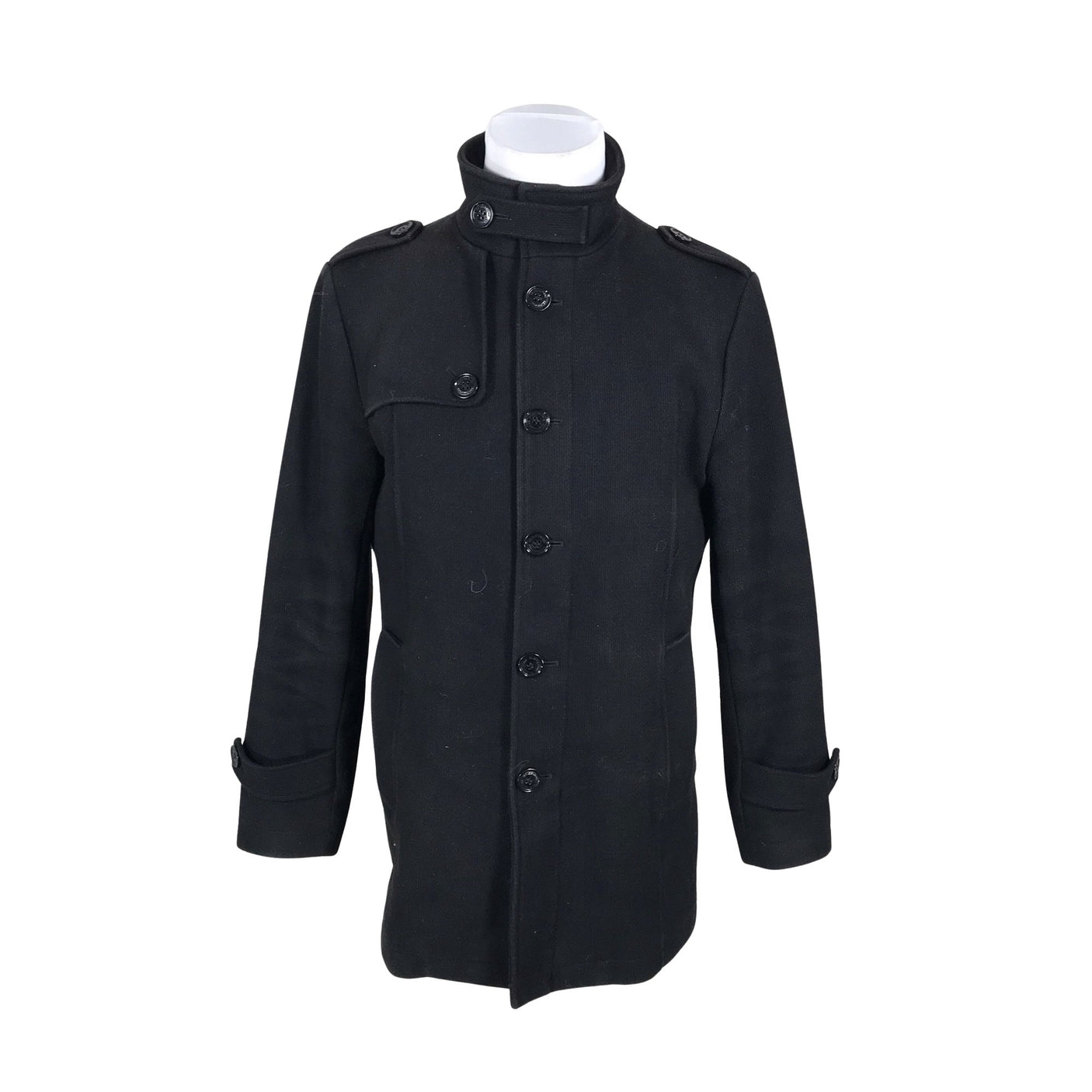 Unisex Selected - Villane mantel, suurus M - Must (1)