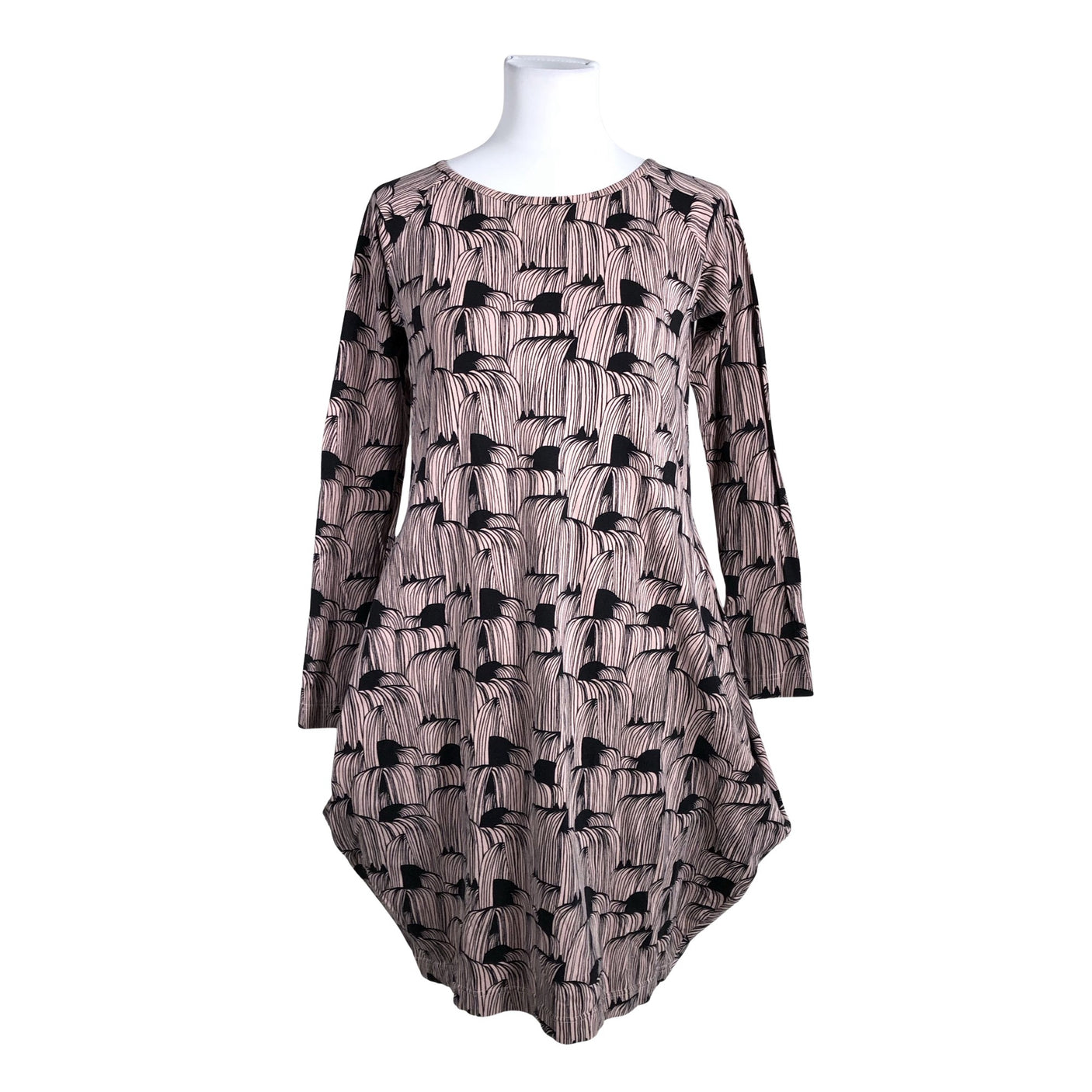 Unisex Papu - Trikotaažist kleit, suurus 34 - Heleroosa (1)