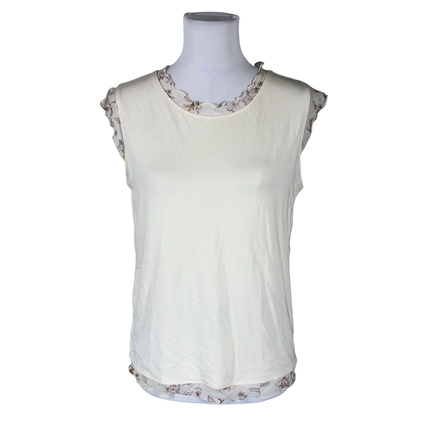 Unisex Laura Ashley - T-särk, suurus 40 - Looduslik valge (1)