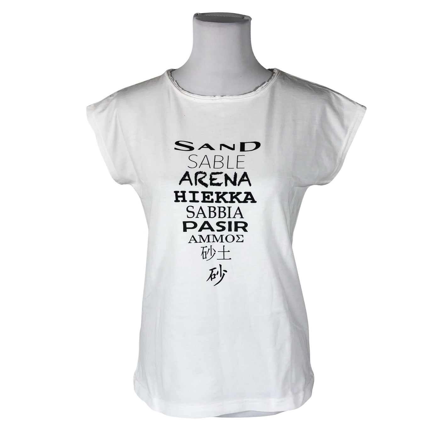 Unisex Sand Jeans - T-särk, suurus 36 - Valge (1)